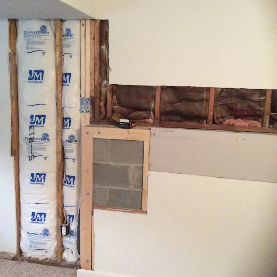 Wall insulation replacement during Structural Drying in Bellwood